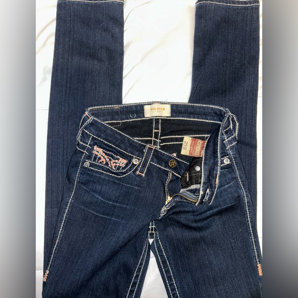 Big Star Blue Skinny Jeans with Classic Indigo Wash